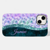 Blauwgroen zilverappelmolen Case-Mate iPhone case (Achterkant (horizontaal))