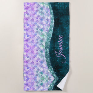 Blauwgroen zilverappelmolen strandlaken