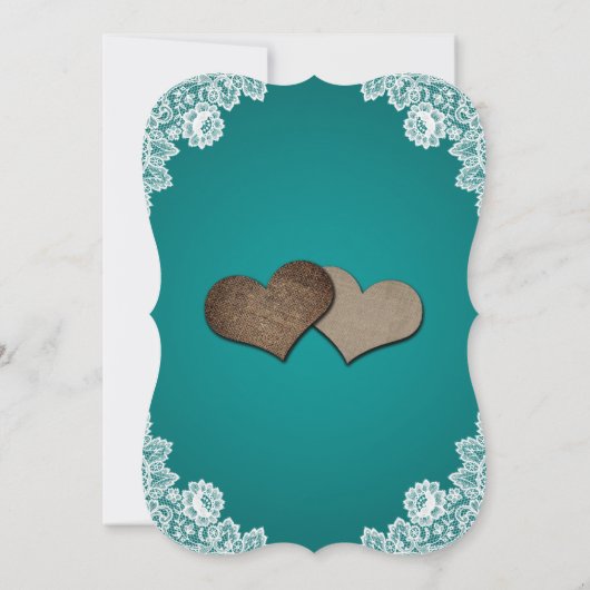 Blauwgroen zonnebloempitten save the date (Achterkant)