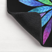 Blauwgroene bladeren muismat (Hoek)