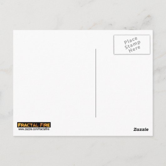 Blauwgroene kleurstof briefkaart (Achterkant)