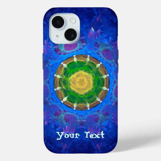 Blauwgroene kleurstof Case-Mate iPhone case (Achterkant)