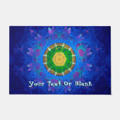 Blauwgroene kleurstof deurmat (Voorkant)