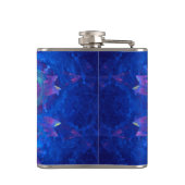 Blauwgroene kleurstof heupfles (Achterkant)