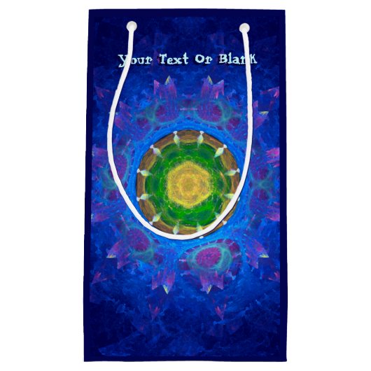 Blauwgroene kleurstof klein cadeauzakje (Voorkant)