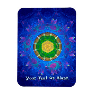 Blauwgroene kleurstof magneet