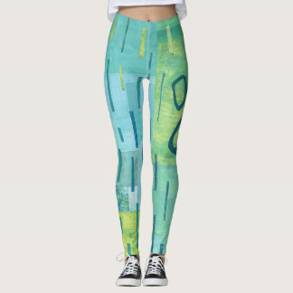 Blauwgroene Leggings #3