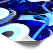 Blauwgroene ogen perfect poster (Hoek)