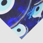 Blauwgroene ogen tissuepapier (Detail)