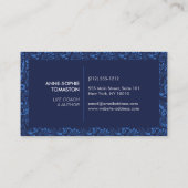  blauwgroene olifant visitekaartje (Achterkant)