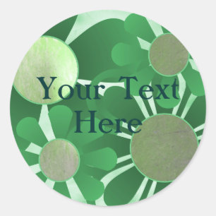 Blauwgroene Stickers