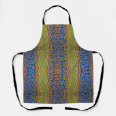 Blauwgroene waterdruppels Abstract Schort (Voorkant)