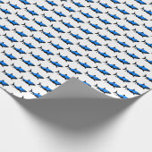 Blauwhaaienpakpapier Cadeaupapier (Hoek)