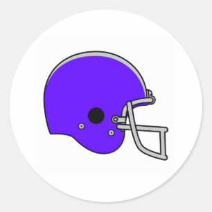blauwhelm van football ronde sticker