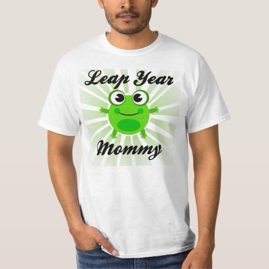 Blauwjaar mammie, stutten groene kikker T-shirt (Voorkant)