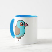 Blauwkatode Mok (Voorkant links)