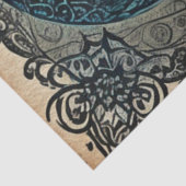 Blauwkeelbaars Tissuepapier (Detail)