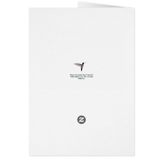 Blauwkeelvogel (Achterkant)