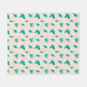 Blauwkever Fleece Deken (Voorkant (Horizontaal))