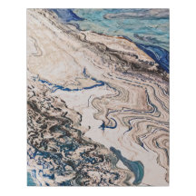 Blauwkleurige abstracte vloeistof