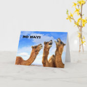 BLAUWKOERS **60e ZWAARDAG** HUMOR Kaart (Gele Bloem)