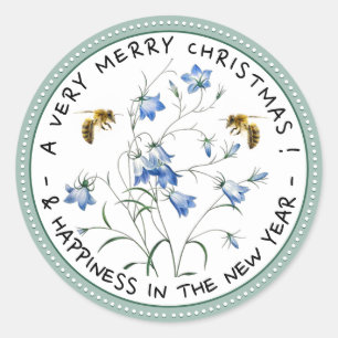 Blauwlende winterstruiken, geen winterstruiken, ke ronde sticker