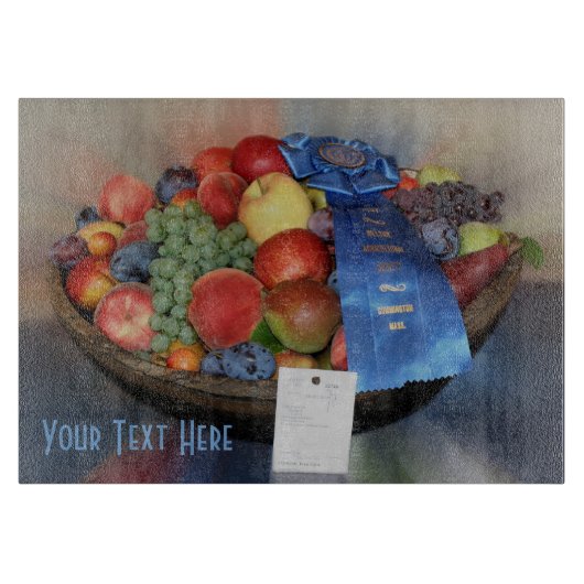Blauwlintscherm voor landen met een redelijk fruit snijplank (Voorkant)