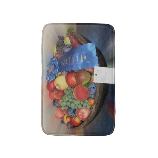 Blauwlintvrucht Bowl Badmat (Voorkant Verticaal)