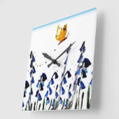 Blauwmakersvlinderkunst Vierkante Klok (Hoek)