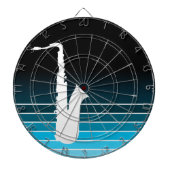 blauwmodesaxofoon dartbord (Voorkant)