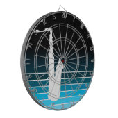 blauwmodesaxofoon dartbord (Voorkant Links)