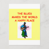 blauwmuziek briefkaart (Voorkant)