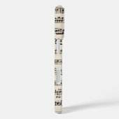 Blauwmuziek op oud papier Case-Mate iPhone case (Achterkant / Rechts)