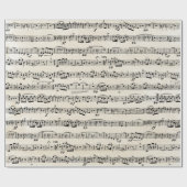 Blauwmuziek op structuur cadeaupapier (Vlak)