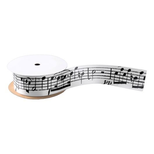 Blauwmuziek op wit lint (Spoel)
