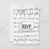 Blauwmuziek RSVP met menuopties (Achterkant)