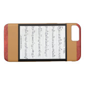 Blauwmuzieknummer Keep Of the Promise iPhone 7 hoe Case-Mate iPhone Case (Achterkant (Horizontaal))