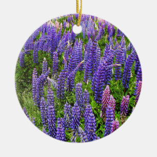 Blauwnetjes Blauwe Bloemen Texas Texan Lupine Keramisch Ornament