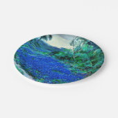 Blauwnetten in het Bord Misty Morning Paper (Gekanteld)