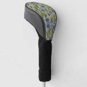 Blauwogig grasbloempatroon golfheadcover (Schuin)