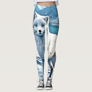 Blauwogig Vos Scèneontwerp Leggings