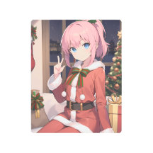 Blauwogig vrouw Santa