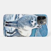 Blauwogige Fox Scene Design Case-Mate iPhone Case (Achterkant (horizontaal))