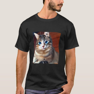 Blauwogige Kat Kitten Kitty  Aardige & Schattige K T-shirt