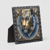 blauwogige tijger fotoplaat (Voorkant)