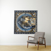 blauwogige tijger wandkleed (In Situ (horizontaal))