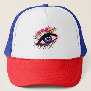Blauwogige Trucker Hoed Pet