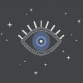 Blauwoog beschermingstalletje sticker (Voorkant)