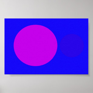 blauwpaars poster