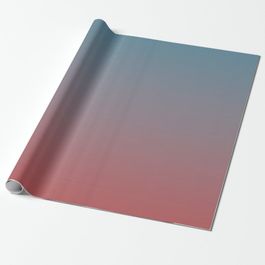 Blauwrode gradiënt cadeaupapier (Uitgerold)